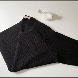 NWOT Medium Loft short sleeve black sweater